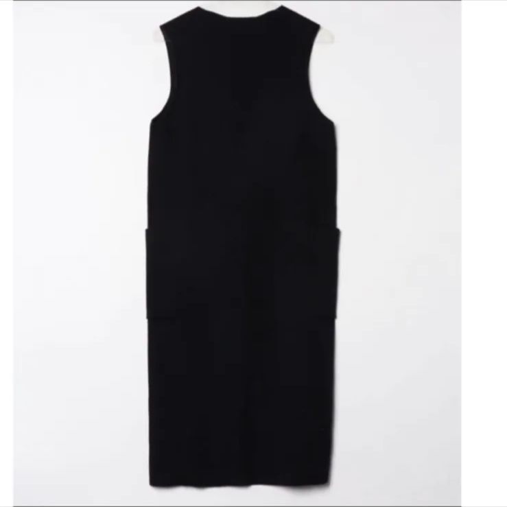 ADAM ET ROPE’ アダムエロペ ２ＷＡＹジャンパースカート 黒 フロントジップ