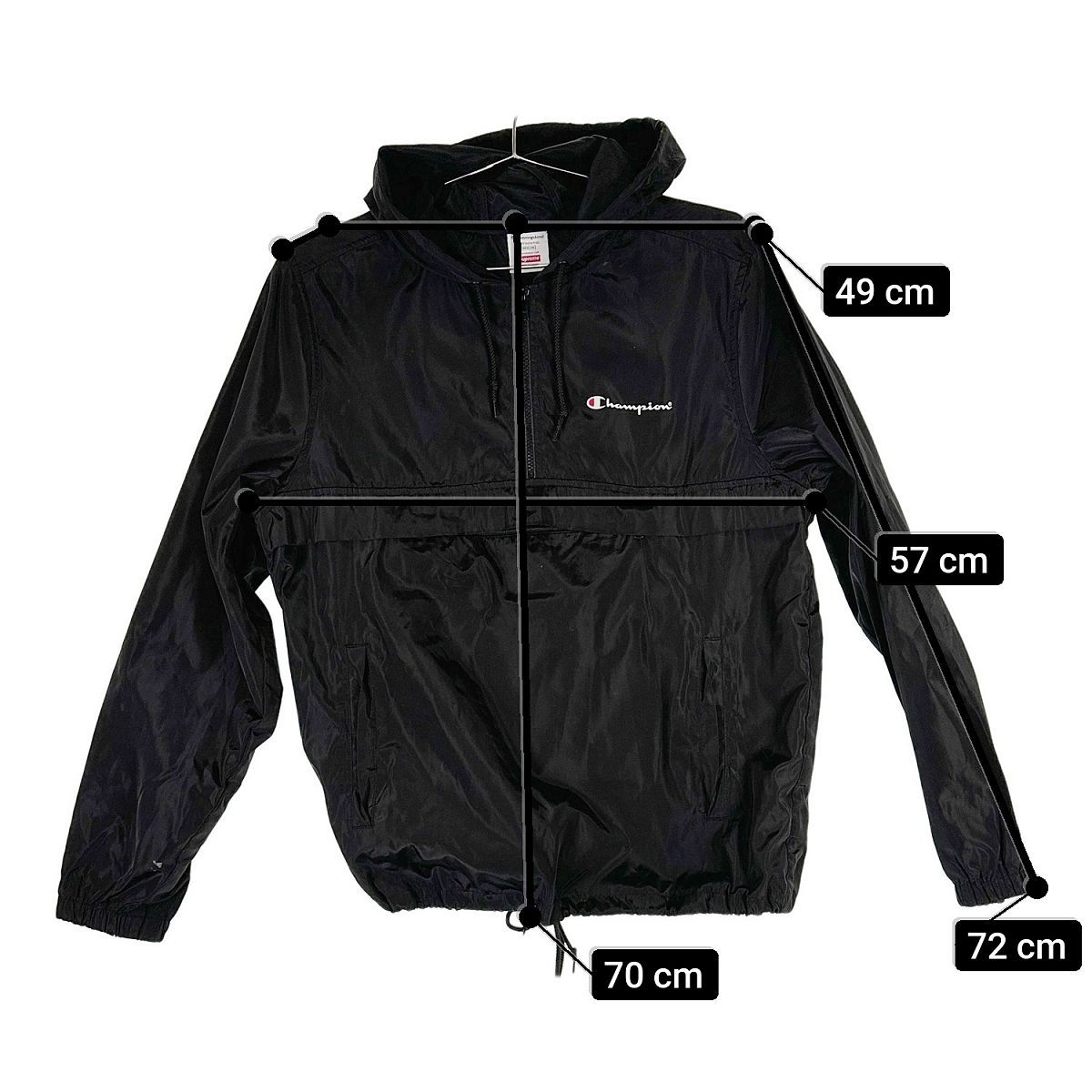 M□正規品□シュプリーム チャンピオン Half Zip Windbreaker-