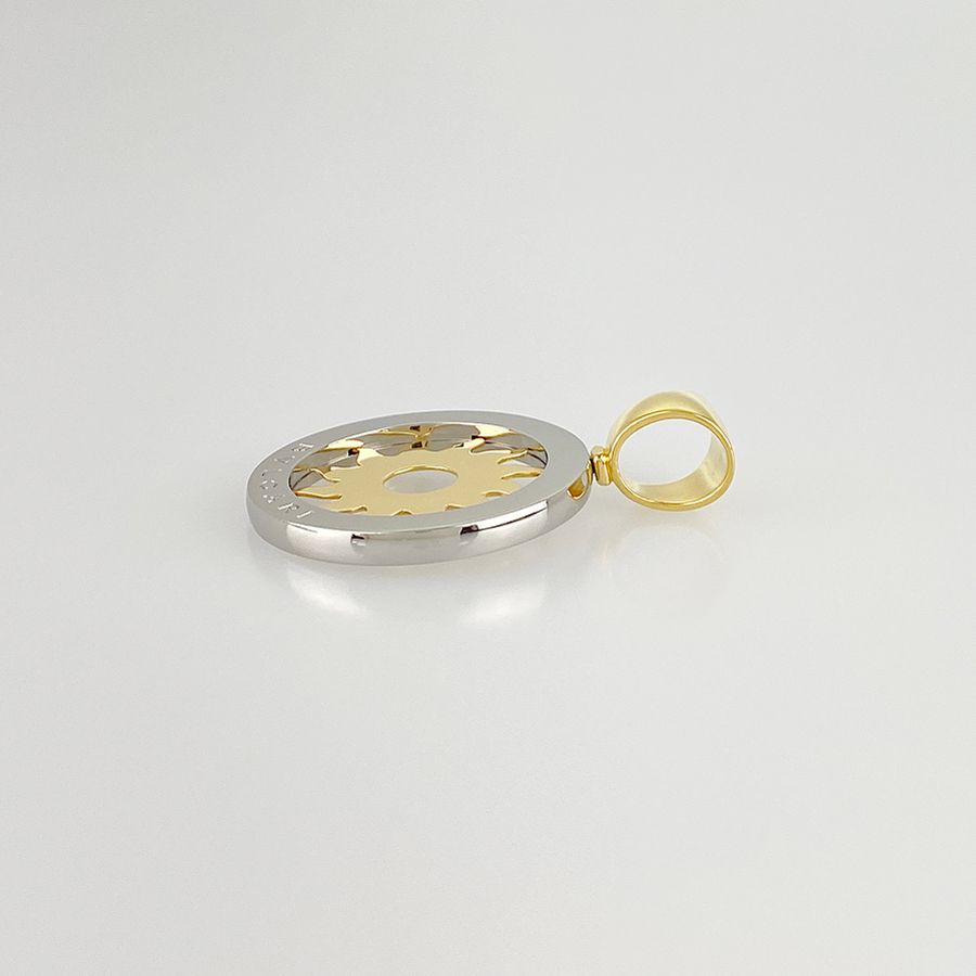 ブルガリ BVLGARI トンドサン ペンダントトップ K18YG SS ste【中古