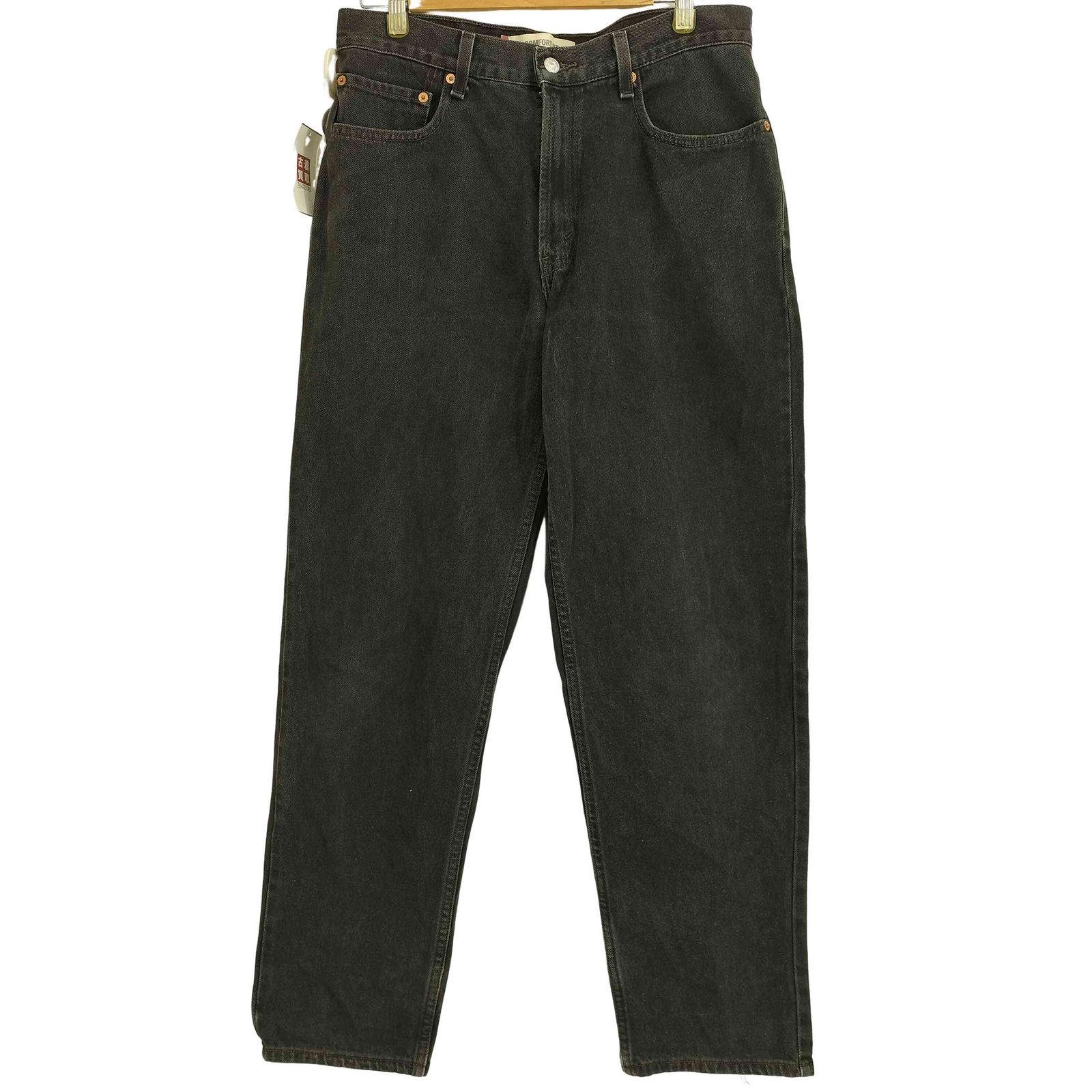 リーバイス Levis 00S ボタン裏134 560 COMFORT FIT BLACK DENIM PANTS 先染め コンフォートフィット ブラックデニムパンツ メンズ  W33 L32