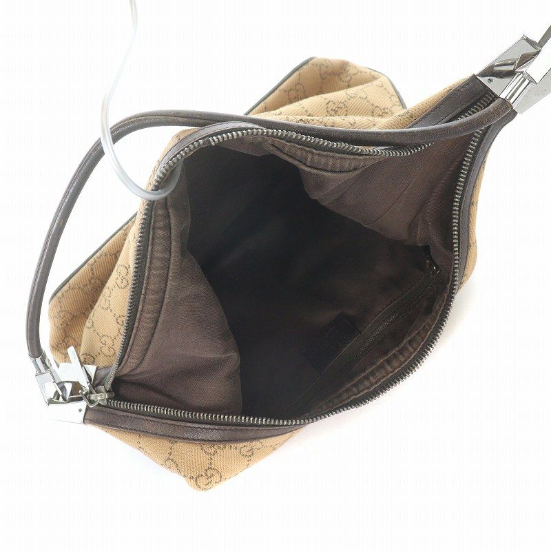 グッチ GUCCI ワンショルダーバッグ ハンドバッグ GGキャンバス レザー  