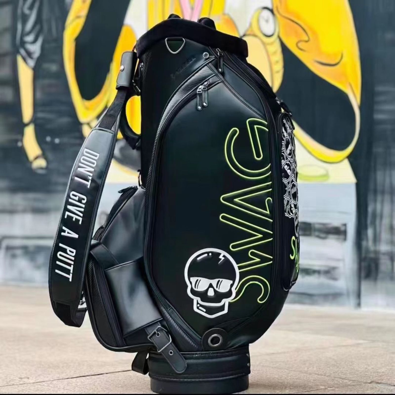 SWAG ゴルフバッグ スタンドバッグ ブラック ブルー イエロー