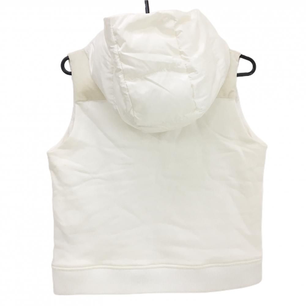 アルチビオ 中綿ベスト 白×レッド フード着脱可 レディース 38(M