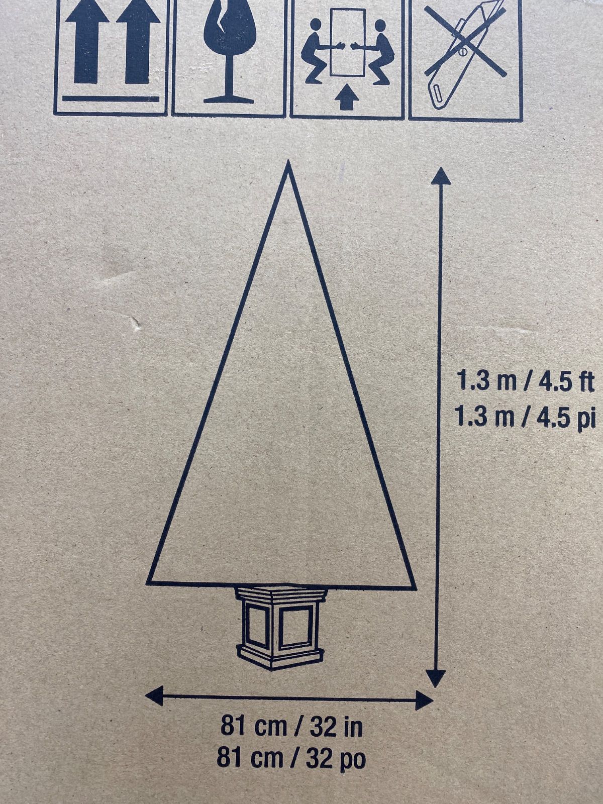 クリスマスツリー電飾付き