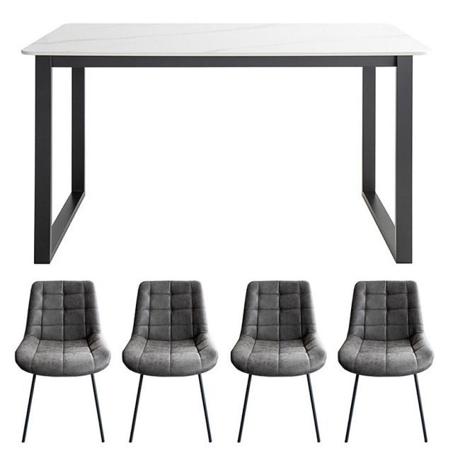 宮武製作所 ダイニングセット ホワイト ダークグレー DNT DCHSET 新生活 インテリア 家具 おしゃれ デザイン