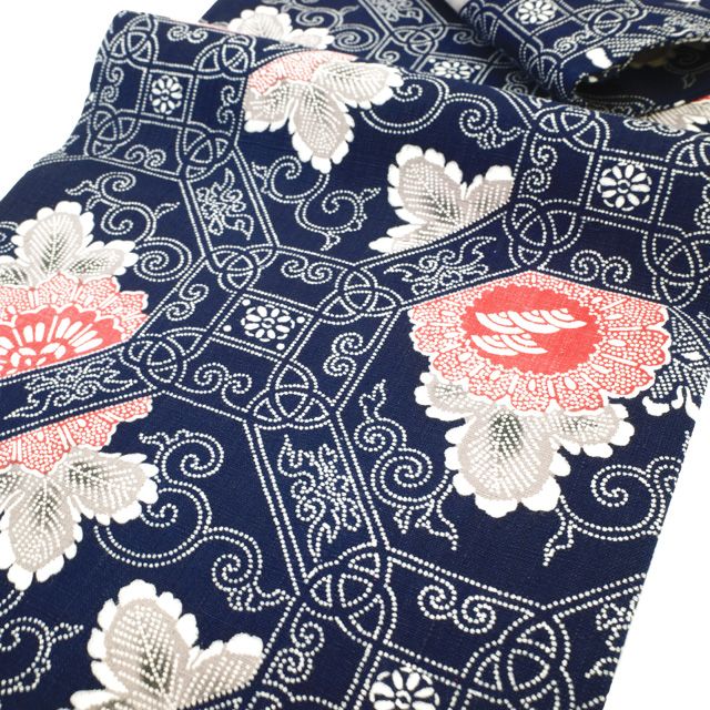 [美品] 紬地　正絹　袋帯　流水　紫　青　松　刺繍　カジュアル　小紋　紬　無地 美品] 紬地正絹袋帯流水紫青松刺繍カジュアル小紋紬無地