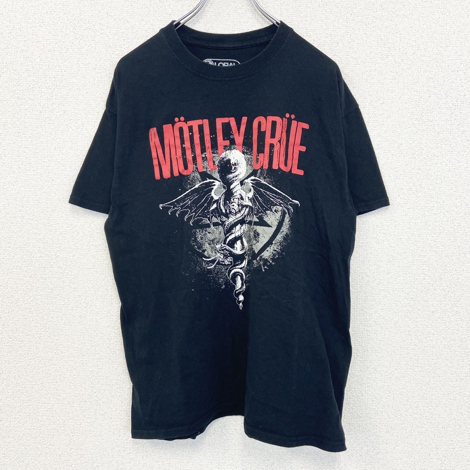 ロックバンドTシャツ古着MOTLEY CRUEモトリークループリントTシャツM黒 ヴィンテージロックtシャツ バンドtシャツ パンク MOTLEY CRUE