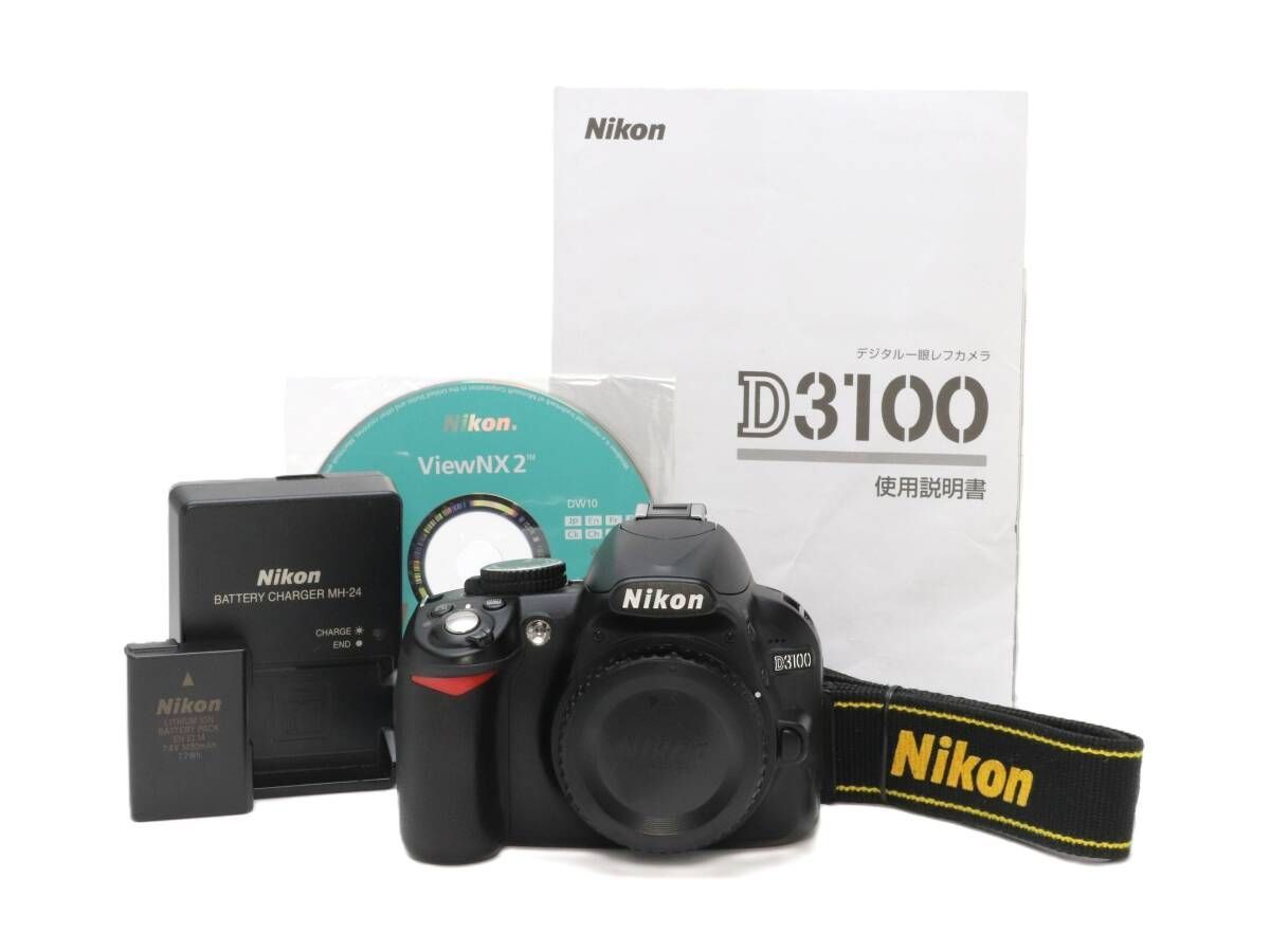 B+ (並品) Nikon ニコン D3100 ボディ ブラック シャッター数