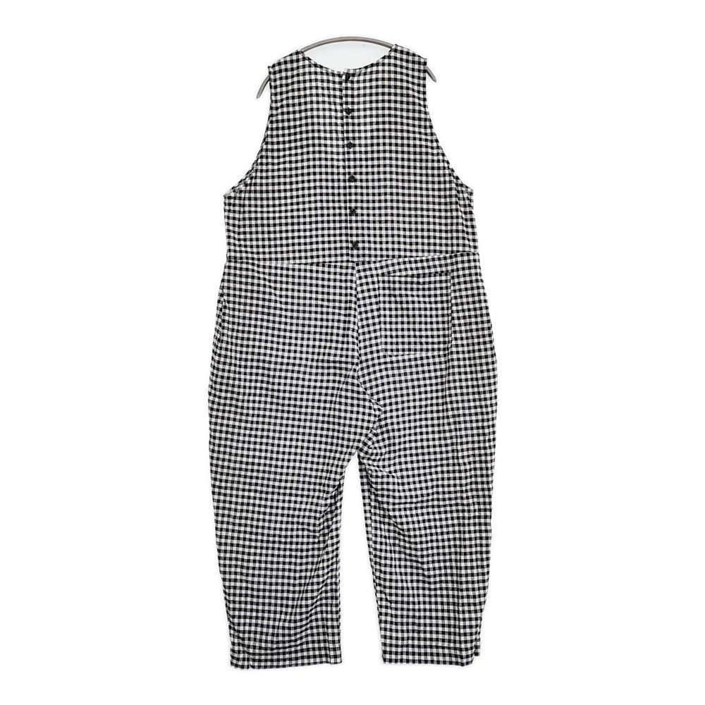 nest Robe UpcycleLino ギンガムチェックサロペット 01243-1089 サロペット 24SS ブラック ホワイト レディース ネストローブ 5-1001M♪