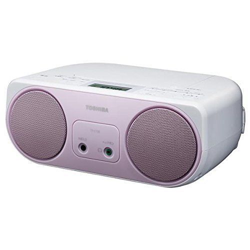 東芝TOSHIBA CDラジカセ TY-CDS7 ピンク 東芝CDラジカセ TY-CDS7(S