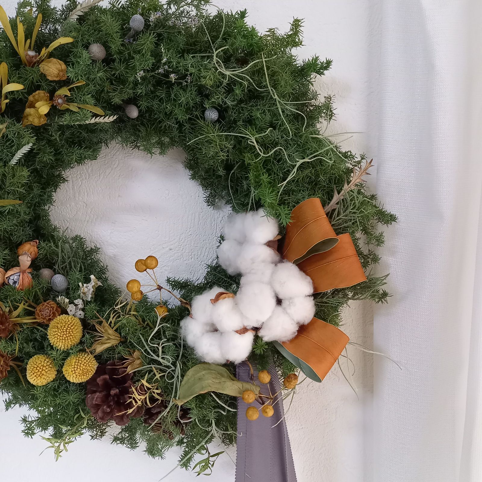 85 ドライフラワー リース クリスマス お正月 スワッグ - メルカリ 