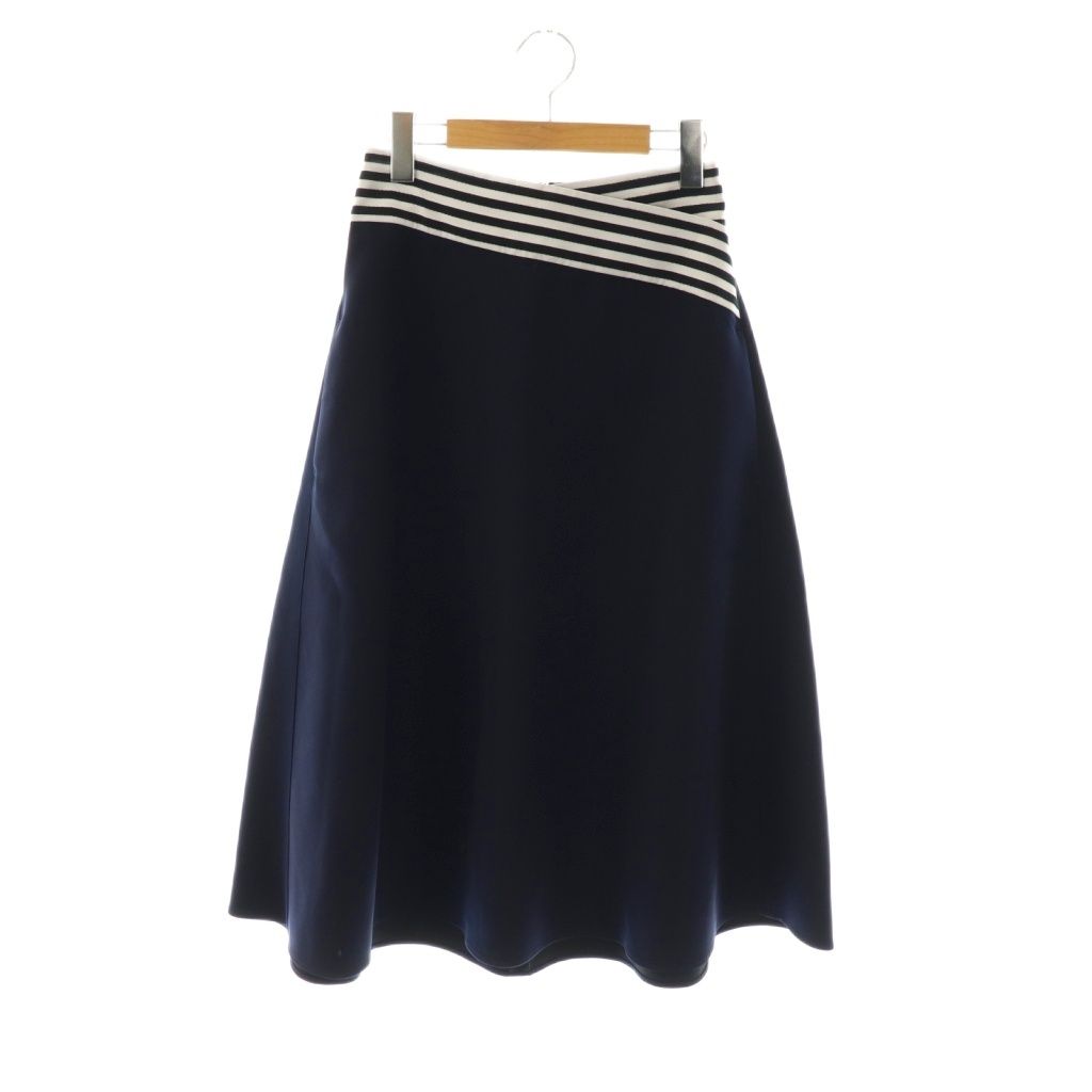 ボーダーズアットバルコニーネイビー フレアスカート ボーダーズアットバルコニー BORDERS at BALCONY ウエスト