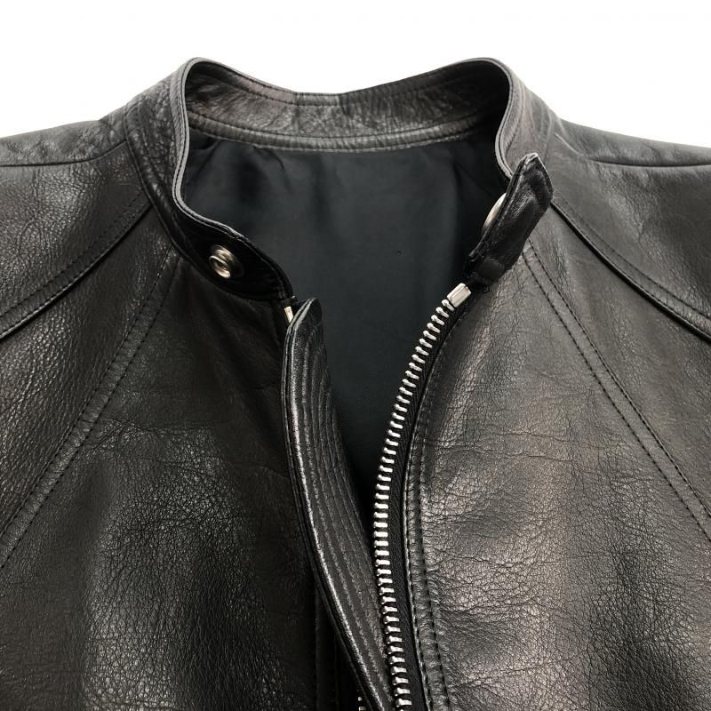 【中古】Rick Owens 16ss レザージャケット 38 ブラック リックオーウェンス[10]