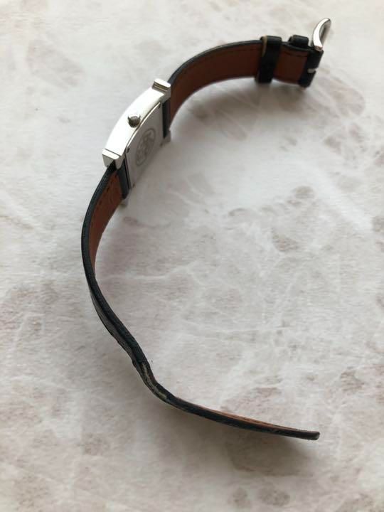 エルメスHウォッチブラックベルト✖️ピンク文字盤✖️シルバー