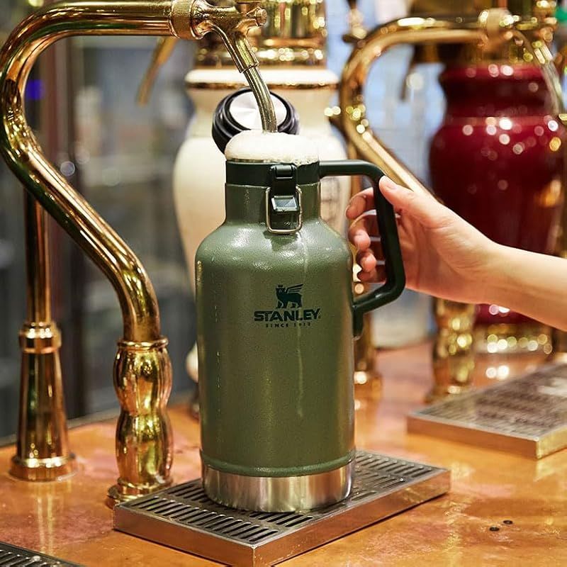 スタンレー STANLEY 水筒 保冷 ボトル ジャグ ハンドル付き クラシック真空グロウラー 1.9L 10-01941-187 グリーン FF 1