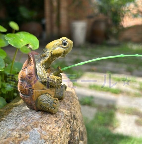 ガーデンオブジェ 飾り 庭 玄関 ガーデニング カメ 雑貨 ガーデン 亀の