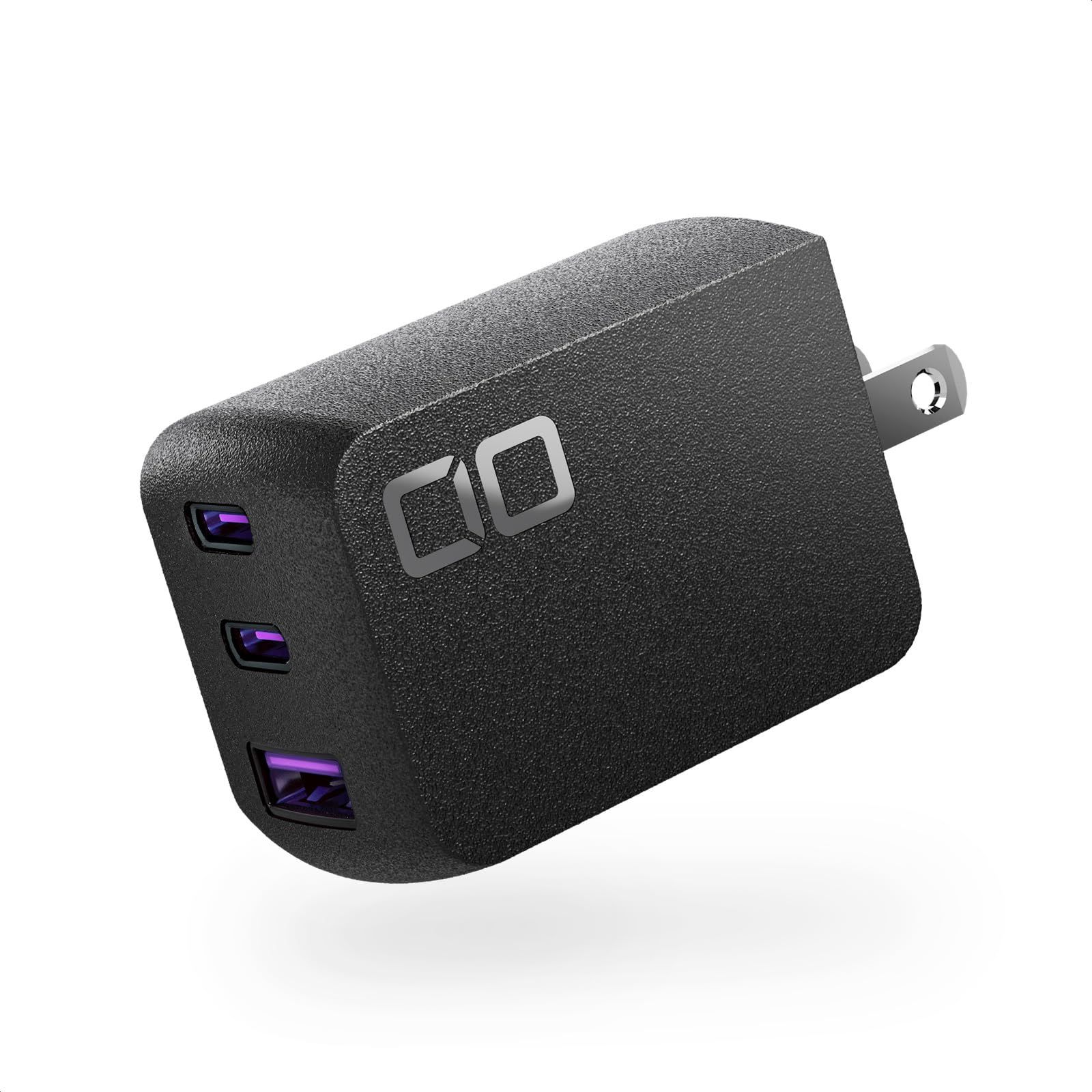 CIO NovaPort TRIOⅡ 65W 2C1A 急速充電器 PD 世界最小級 CIO独自技術 NovaIntelligence NovaEngine搭載 3ポート USB-C×2 USB-A ACアダプター コンセント 軽量 iP ブラック
