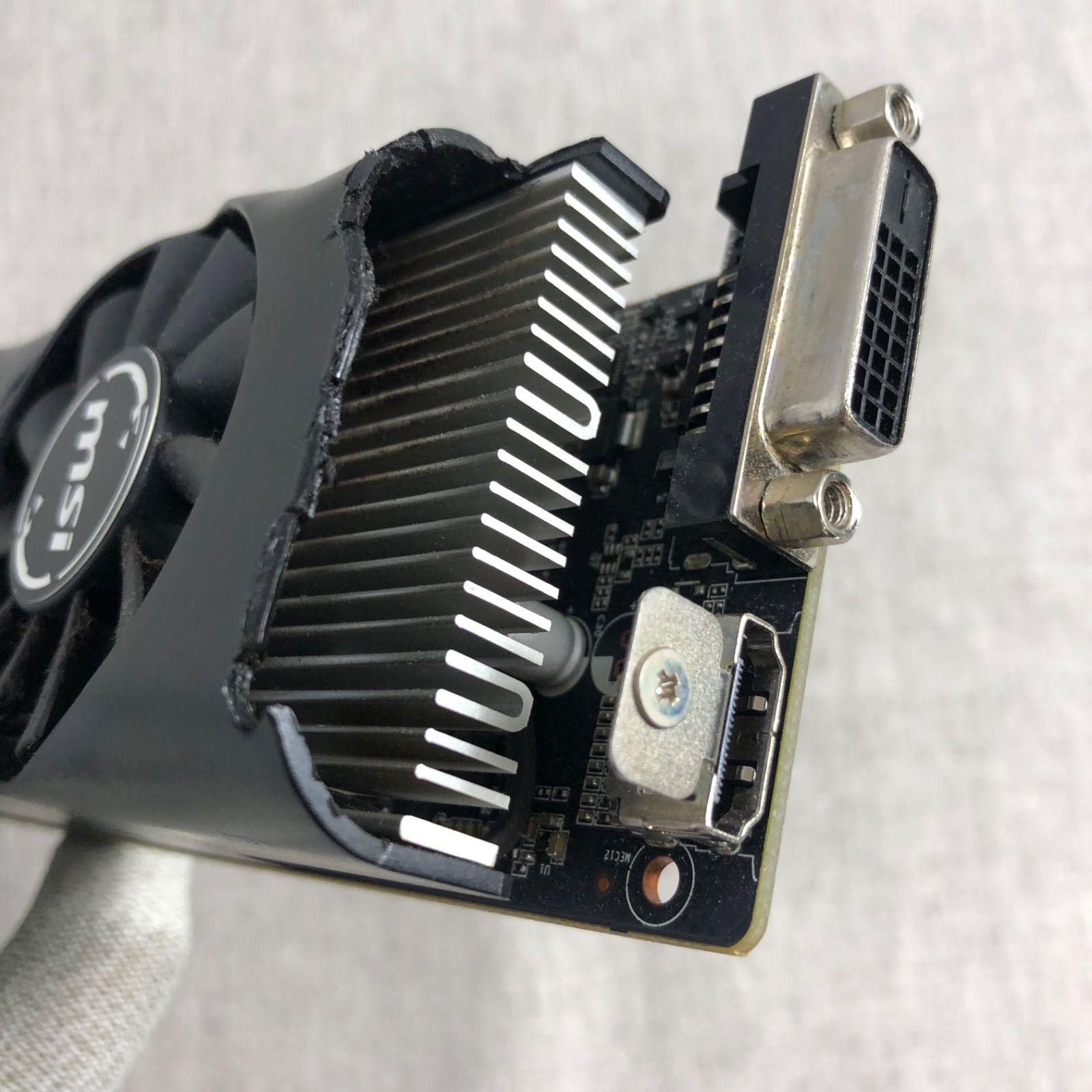 MSI GeForce GTX1650 4GT LP ジャンク品 MSI GeForce GTX 1650 4GT LP Graphics Board Low Profile Space