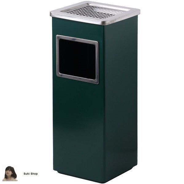 (新品未使用)スタンド灰皿 楽天市場】灰皿 4.5L 業務用 屋内用 角型 ステンレス灰皿SK-025