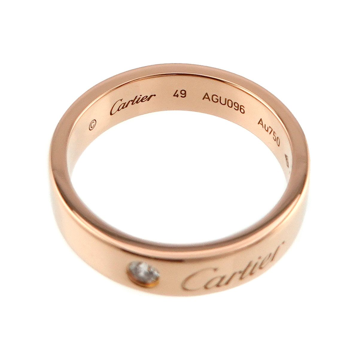 カルティエ Cartier Cドゥ カルティエ #49 リング ダイヤ 1P K18 PG ピンクゴールド 750 指輪 C de Ring 90248157