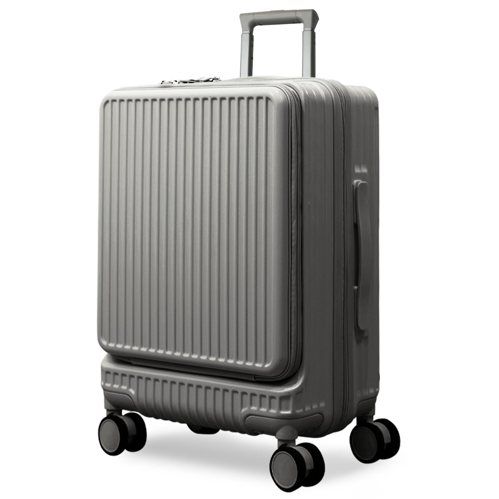 シシベラ 前開きストッパー 付き スーツケース h2 ダークメタリック