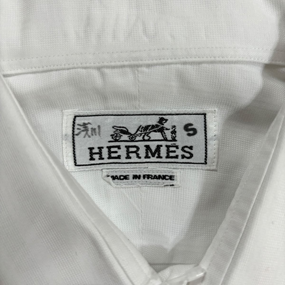 HERMES(エルメス) 長袖シャツ サイズ41 メンズ - 白 セリエ