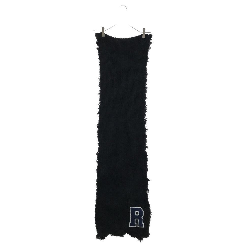 RAF SIMONS (ラフシモンズ) 16AW Rワッペン ニットマフラー ブラック