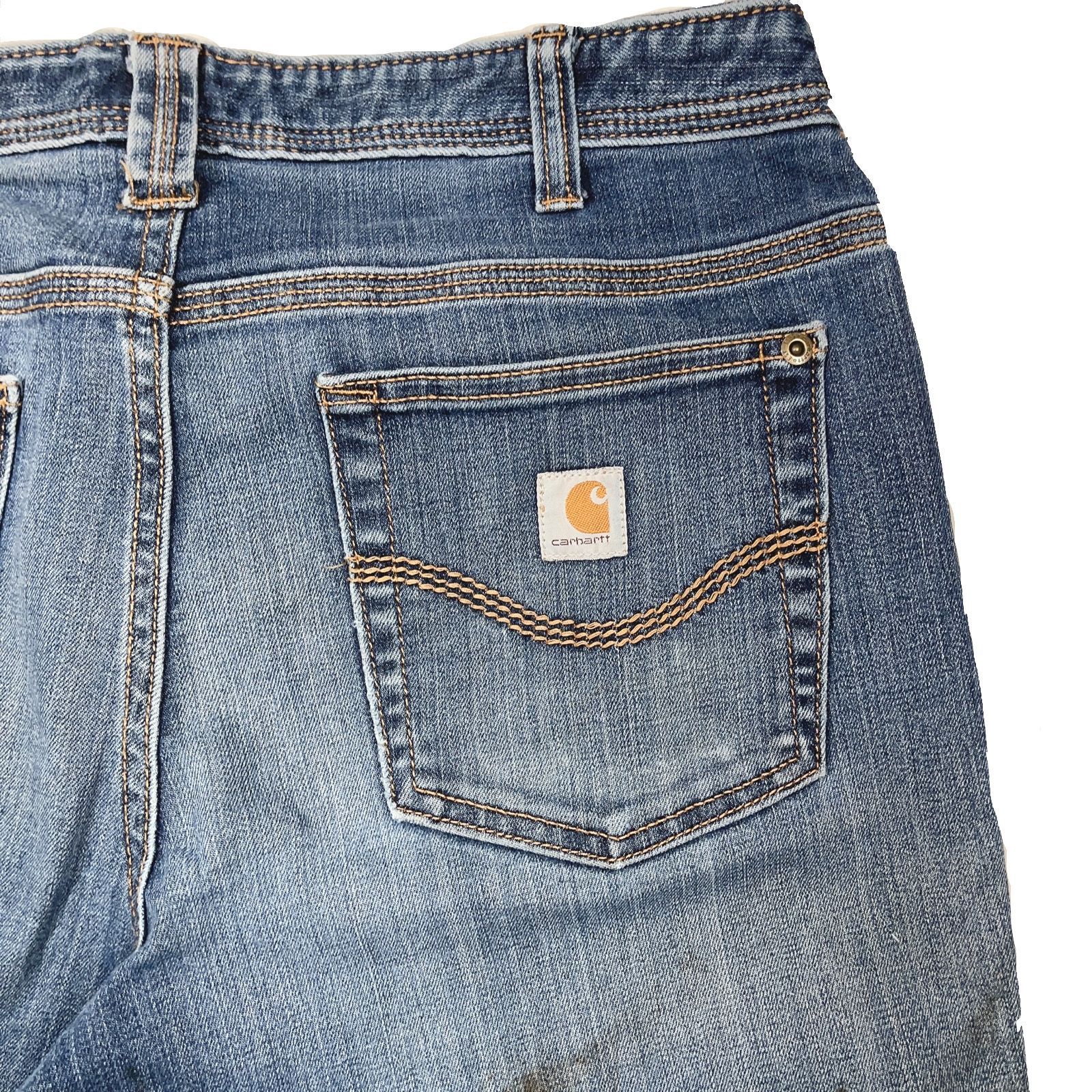 79】10Short Carhartt original fit denim pants カーハート ブーツ 