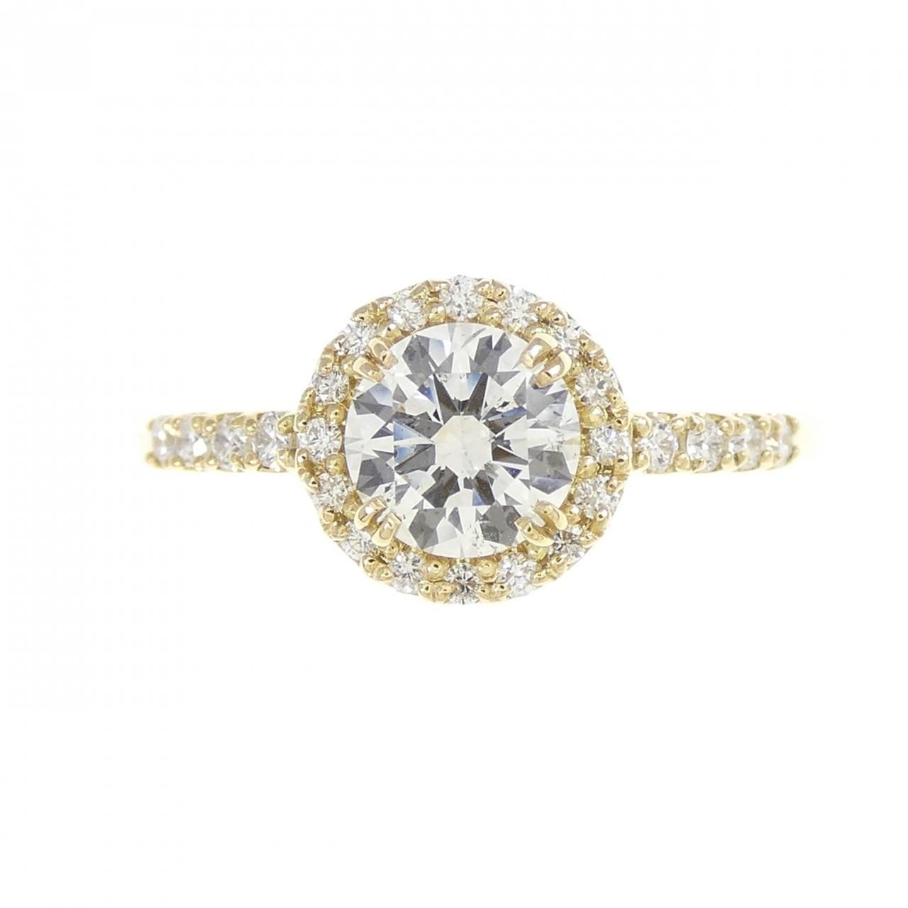 リメイク】K18YG ダイヤモンド リング 0.563CT G SI2 EXT スター