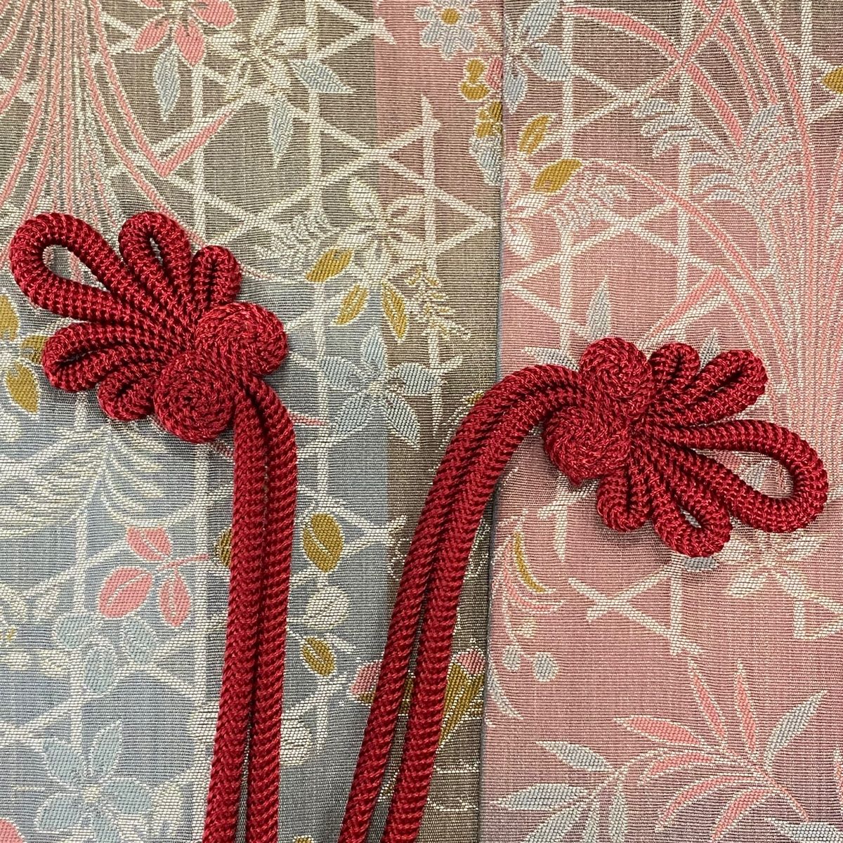 青灰色 正絹