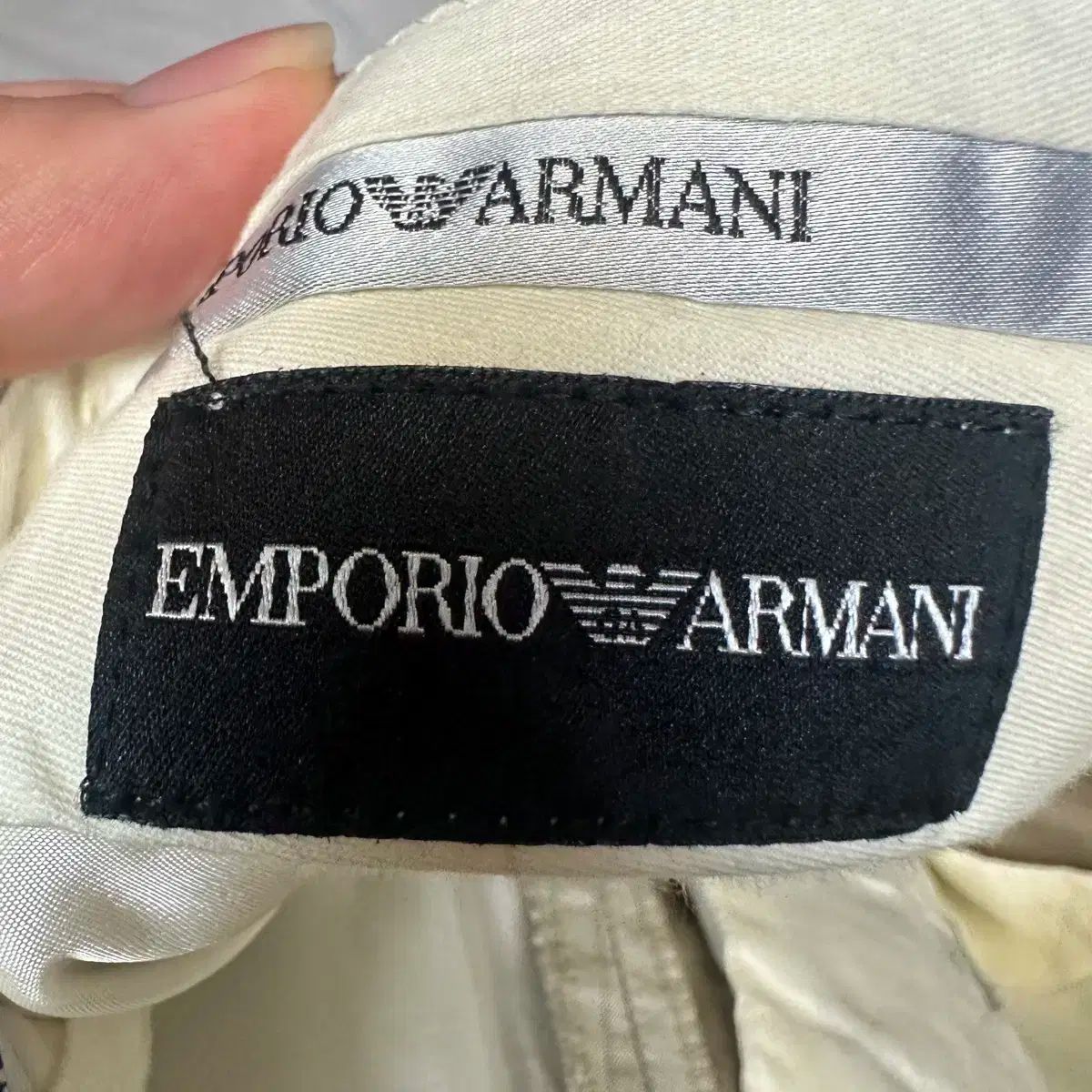 エンポリオアルマーニ ストライプワイドスラックス 30