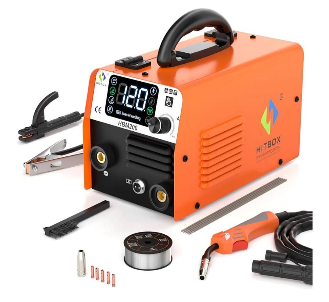 半自動溶接機 120AノンガスMIG/アーク溶接/lift TIG 100V/200V