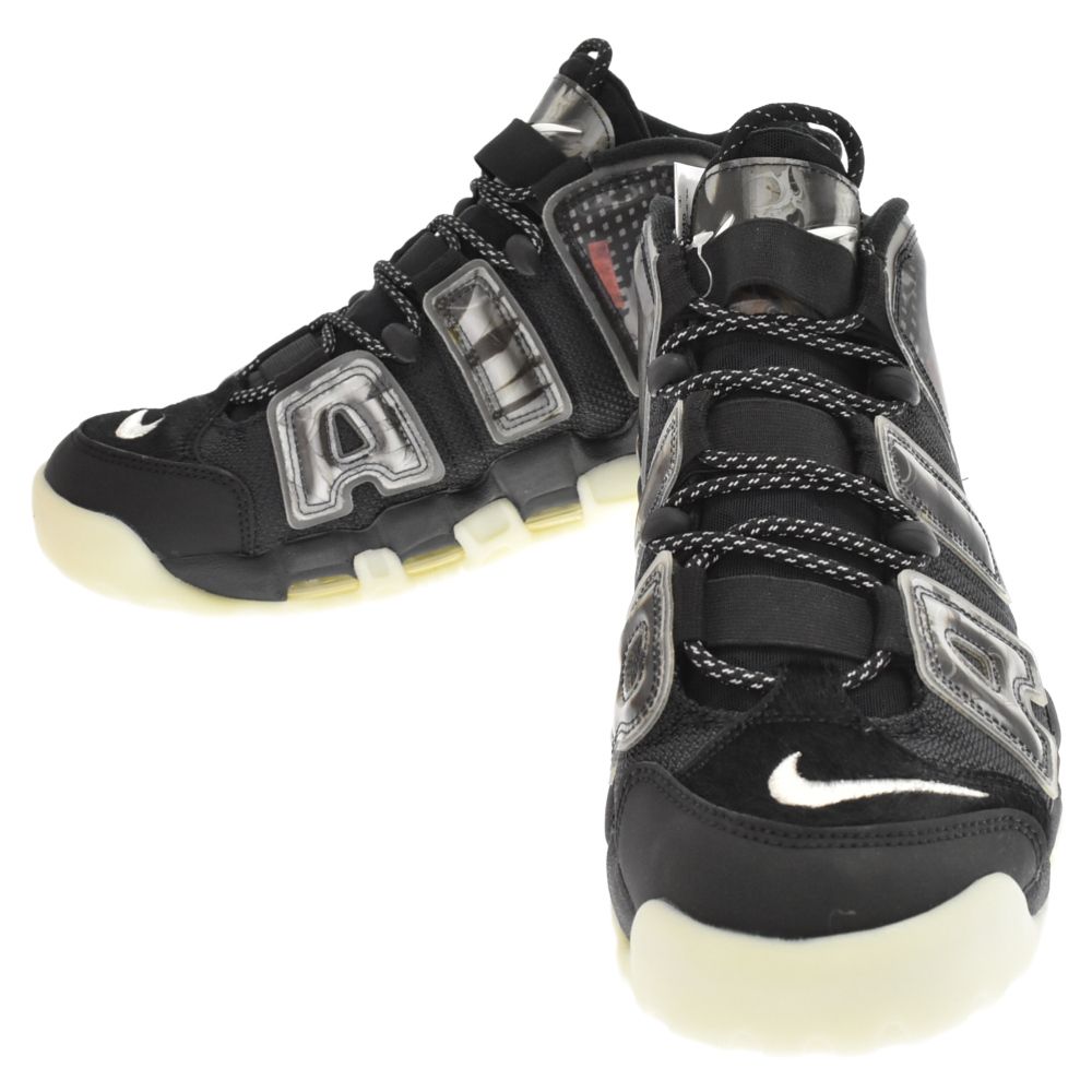 NIKE ナイキ AIR MORE UPTEMPO UTAGAWA KUNIYOSHI DM6213-045 エアモアアップテンポ ミドルカットスニーカー ウタガワ クニヨシ ブラック US9.5/27.5cm