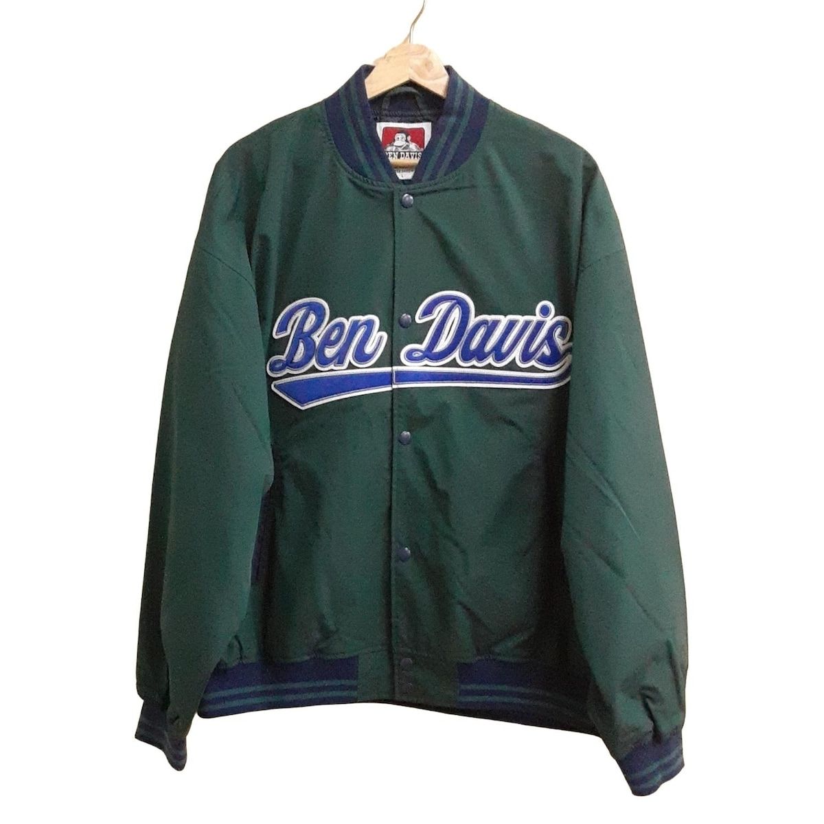 BEN DAVIS ジャケット XL グリーン/ホワイト BEN DAVIS/WHITE LABEL ジャージ 「BEN DAVIS（ベンデイビス