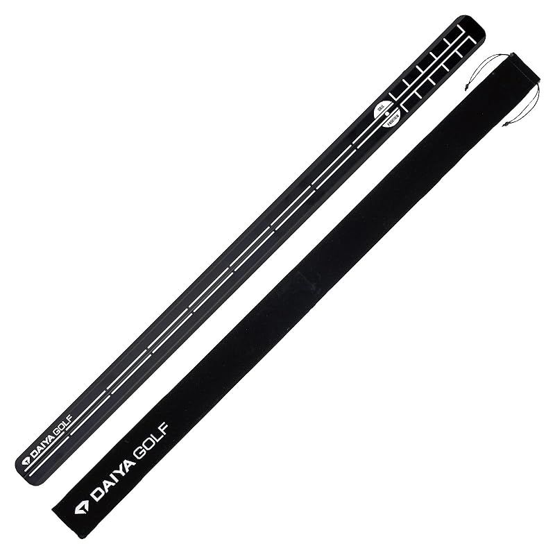 【新品】 ダイヤゴルフ(DAIYA GOLF) パットチェッカーロング 2種類の難易度で練習できる両面仕様 持ち運びに便利な収納袋付き パター練習器具 パット練習器具 レール ゴルフ練習器具 練習用品