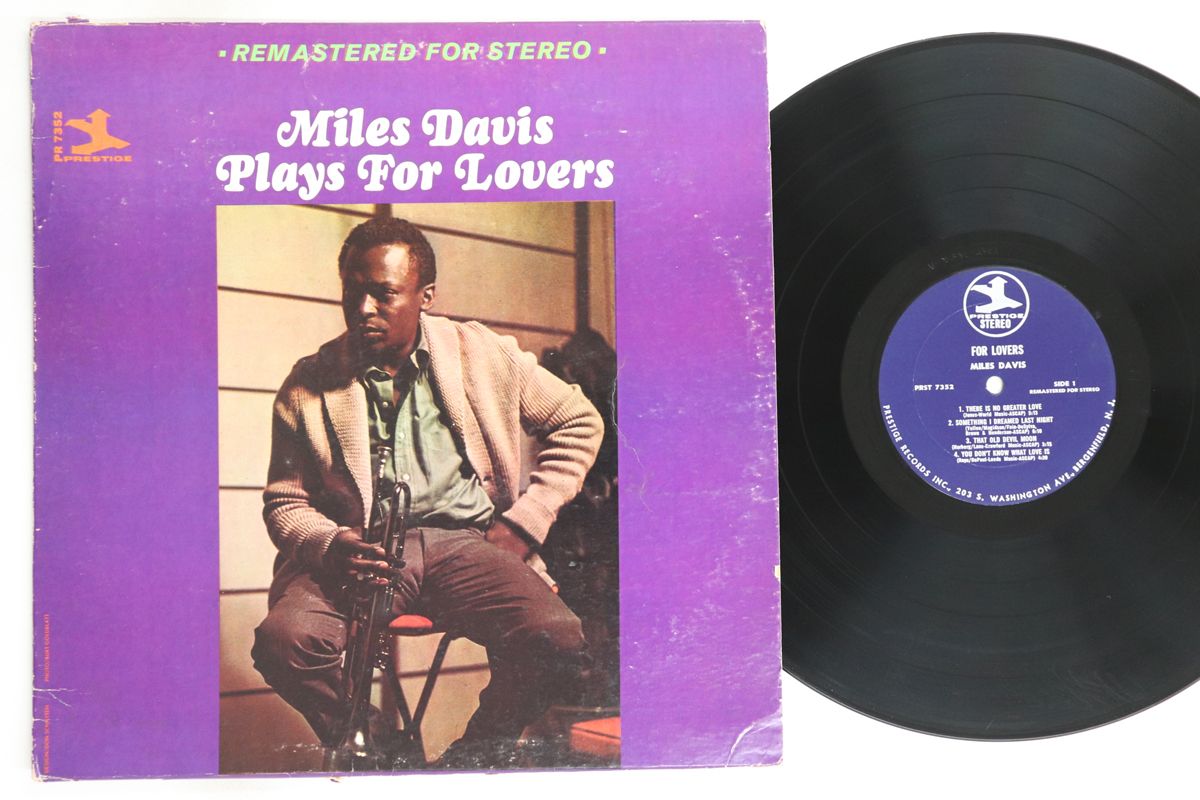高速配送 Miles 米LP Davis /00260 PRESTIGE PRST7352 Lovers For Plays 洋楽