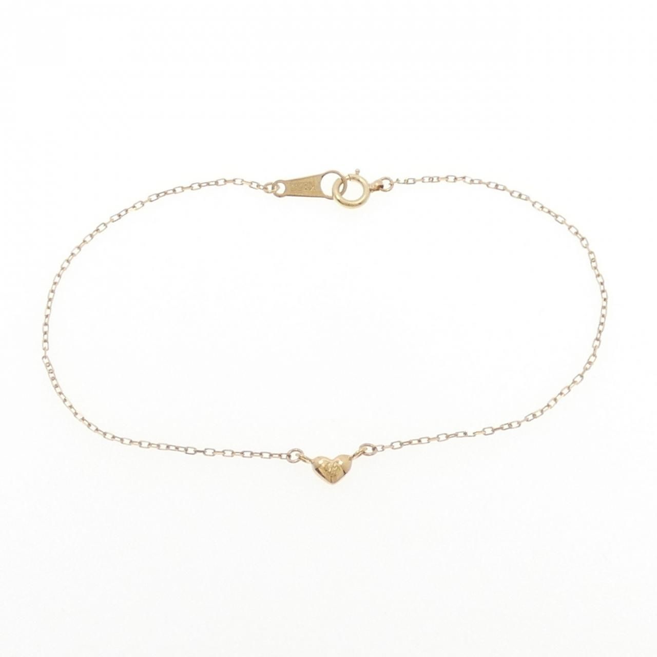 4゜C ハート K18YG ブレスレット