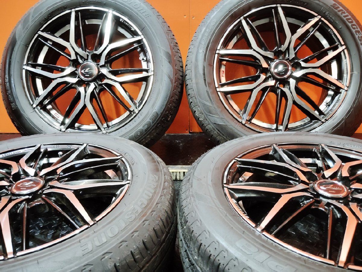 未走行 BS EP150 195|60R16 夏タイヤ Weds LEONIS LM レオニスLM 16インチ 6J4HPCD100 50 23年製 ノート オーラ等 VTN235