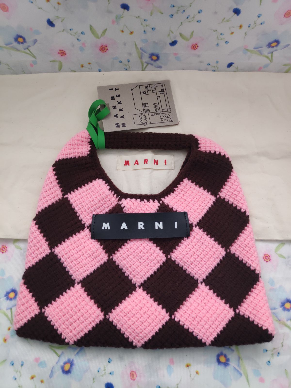 新品未使用☆MARNI/マル二 MARKET テックウール スモールバッグ トート