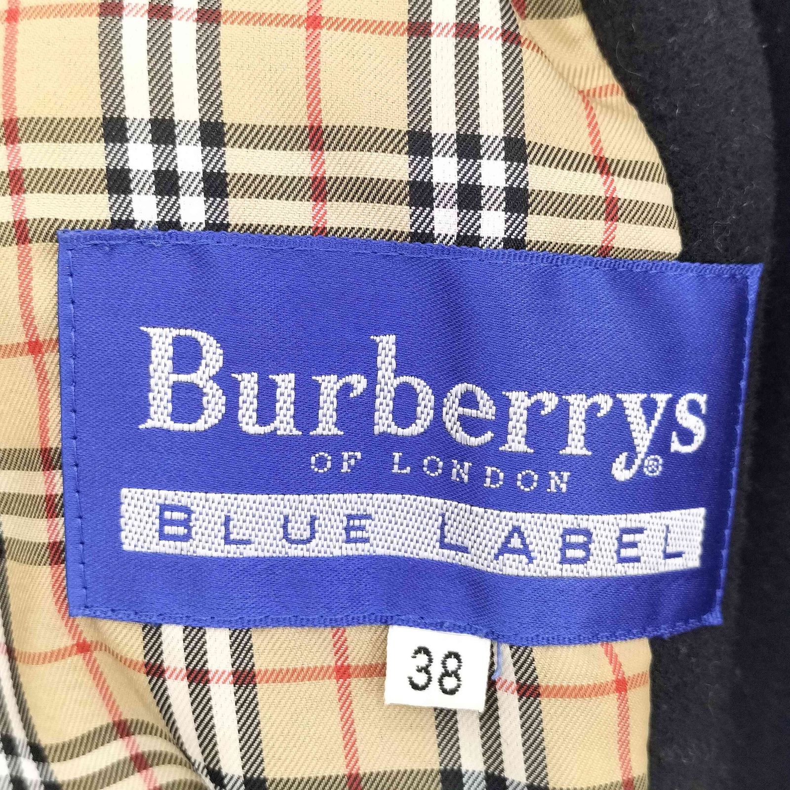 BURBERRY BLUE LABAL バーバリー ノバチェック ハーフコート