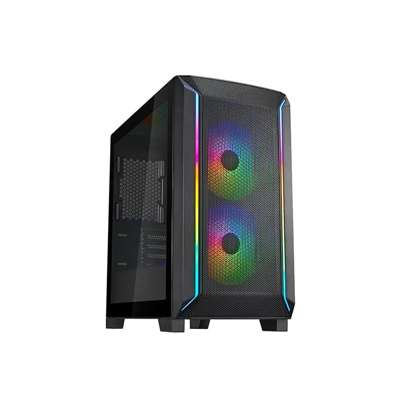 Silverstone PCケース FARAシリーズ SST-FA312Z-BG 通気口フルメッシュ mATX ゲーミングケース ブラック