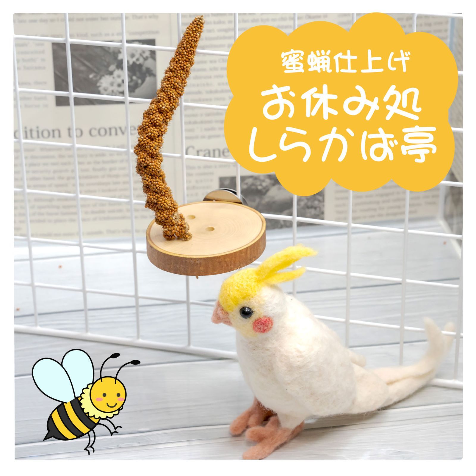 インコちゃんの✩.*˚お休み処 しらかば亭 小型～中型用 - メルカリ