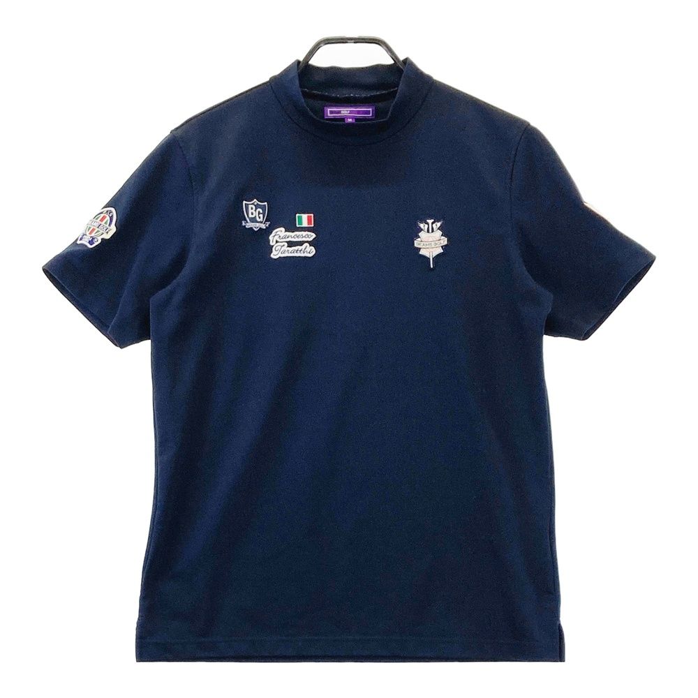 サイズ：M BEAMS GOLF ビームスゴルフ モックネック半袖Tシャツ