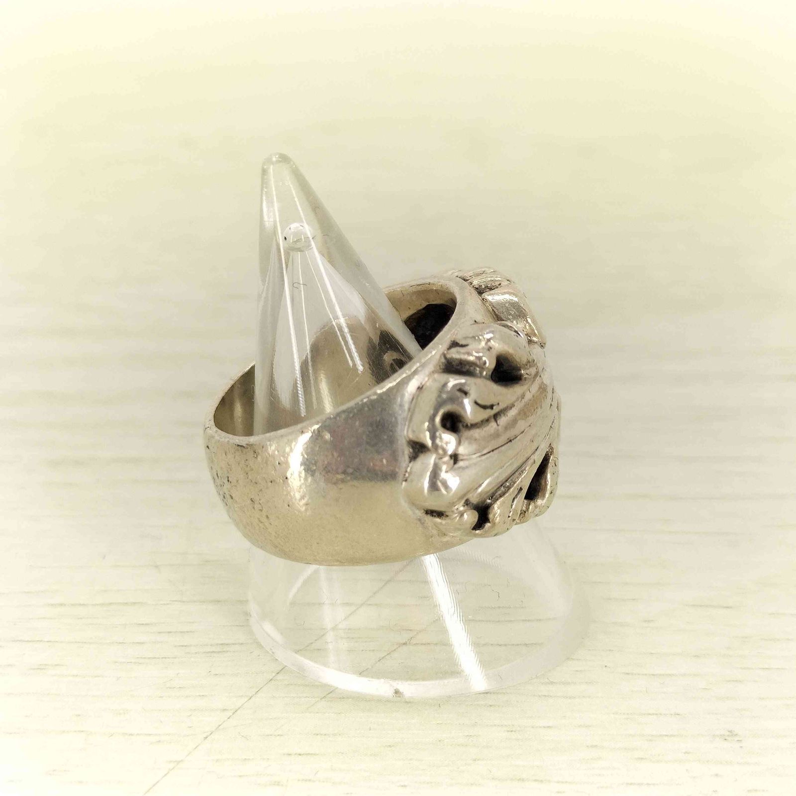 エーアンドジー A＆G STERLING刻印 フローラルダガーシルバーリング