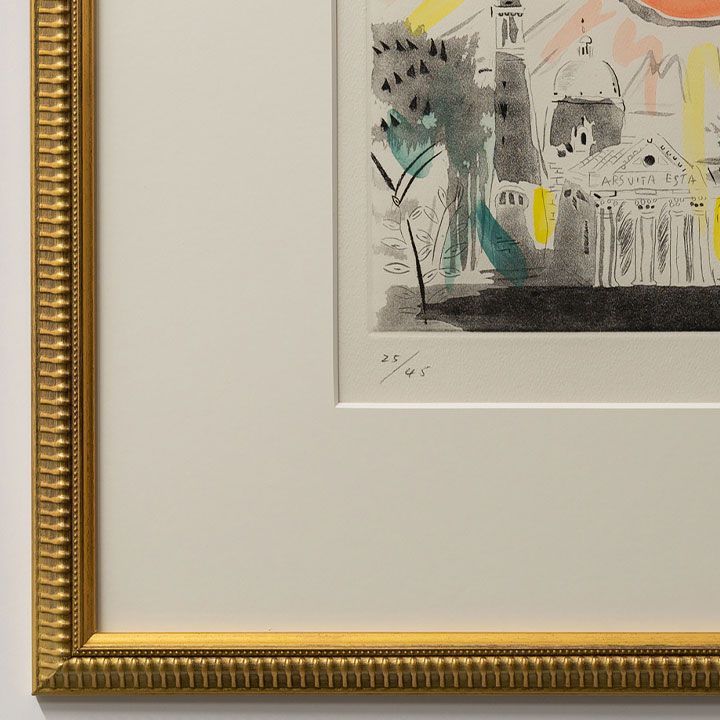 絹谷幸二　年賀状　自刷り版画 絹谷幸二「富士」シルクスクリーン :: 絵画買取・販売 - シバヤマ