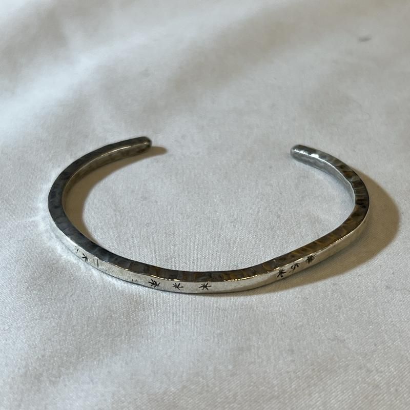 品質保証で、高速配送！ 古着 アクセサリー ブレスレット バングル シルバー HN刻印 バングル