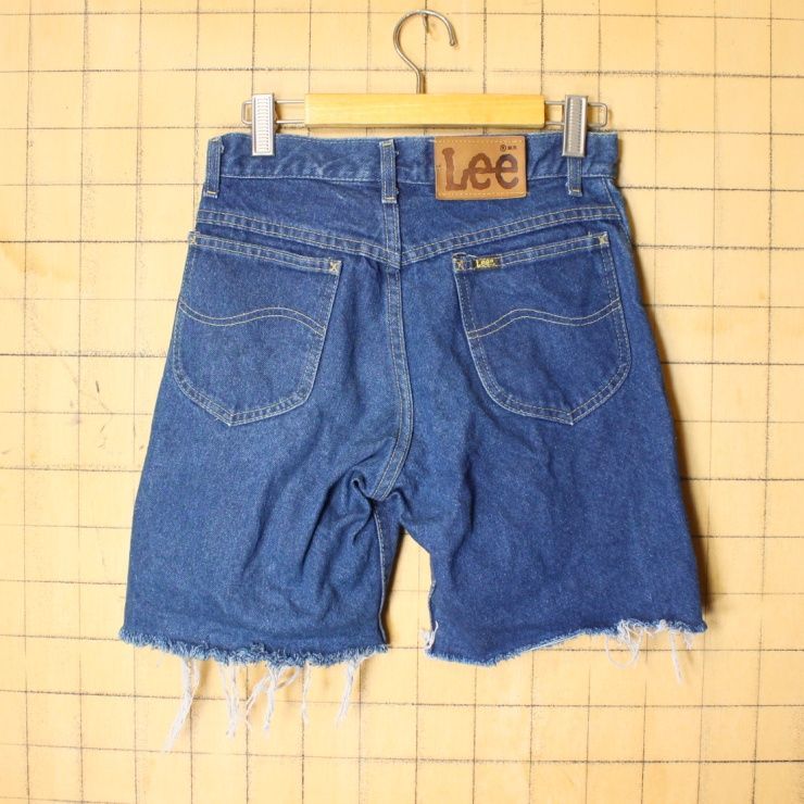 USA製 Lee カットオフデニムショートパンツW28レディースキッズss110  