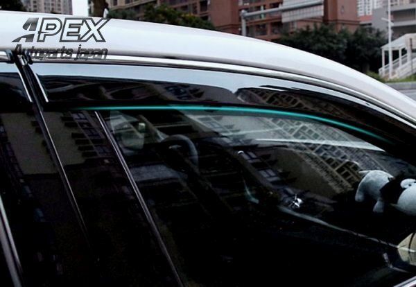 レクサス ES200 260 300h 2018～ ドア サイド ウインドウ バイザー ガーニッシュ 4P｜ブラック ABSDL14LYX FFCRYSTALESIA_COM