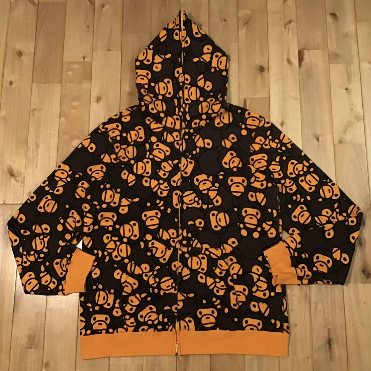 ☆XL☆ BABY MILO フルジップ パーカー a bathing ape BAPE full zip