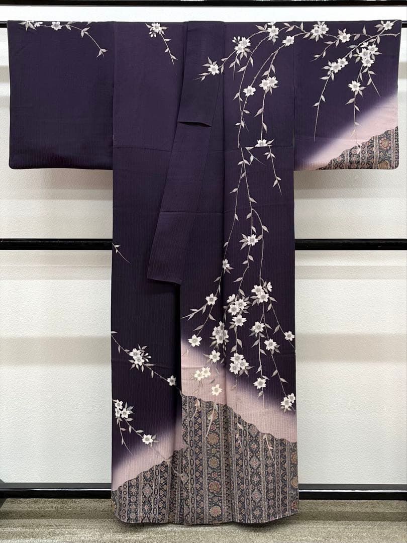訪問着 手描き 桜 紋意匠 さが美扱い 正絹 ガード加工済 - メルカリ